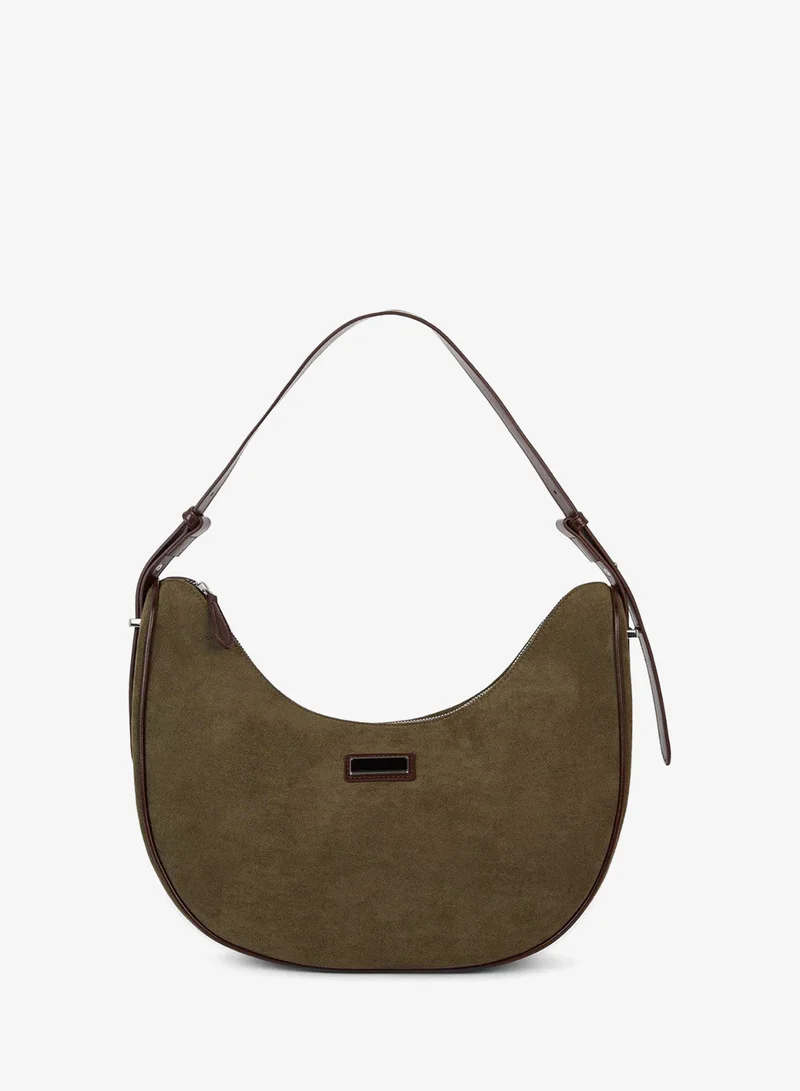 ديفاكتو Suede Crossbody Bag