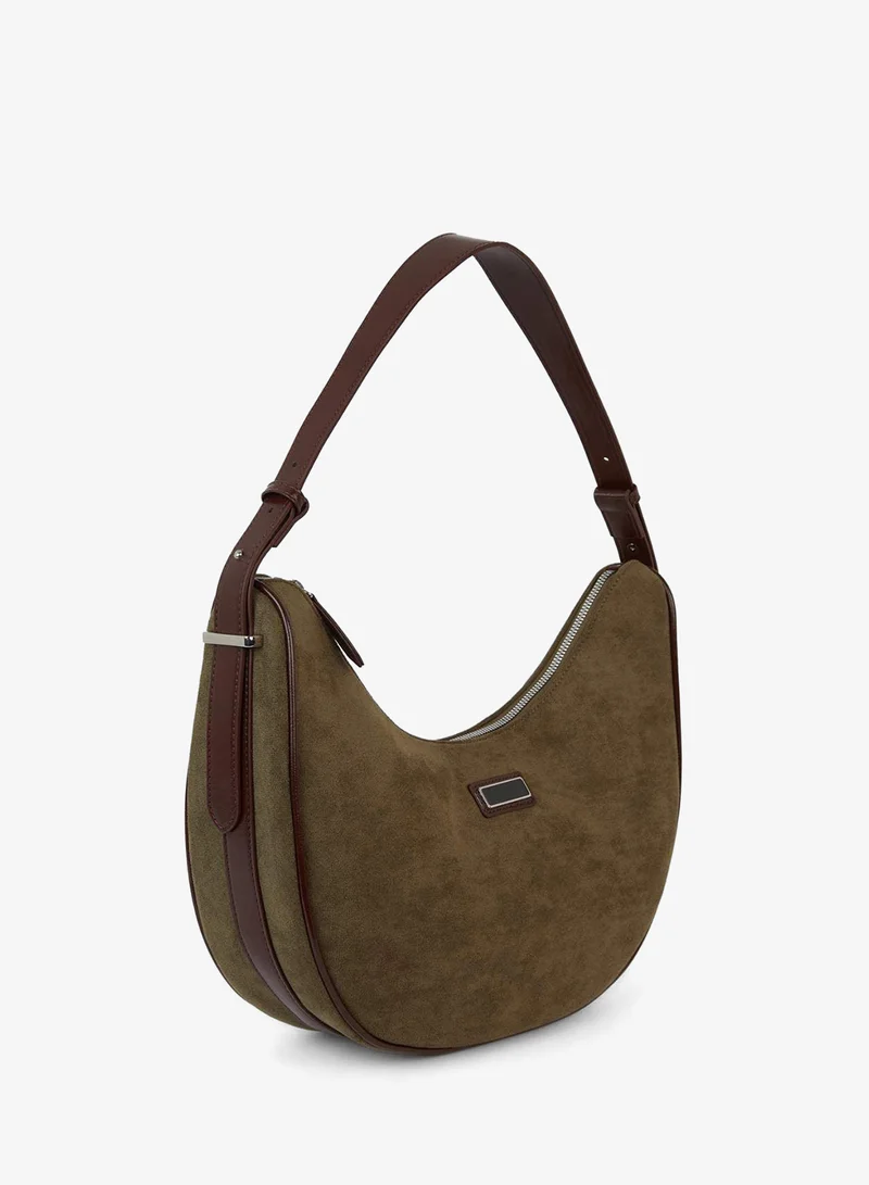ديفاكتو Suede Crossbody Bag