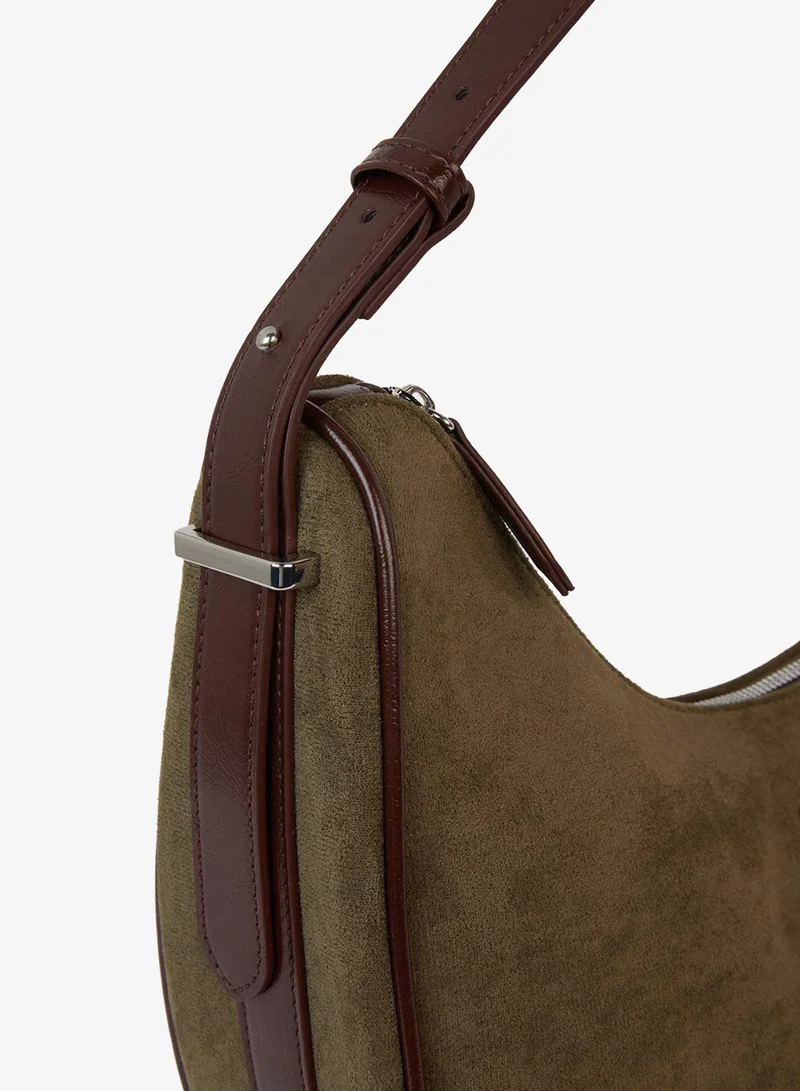 Defacto  Suede Crossbody Bag  | Best Price UAE