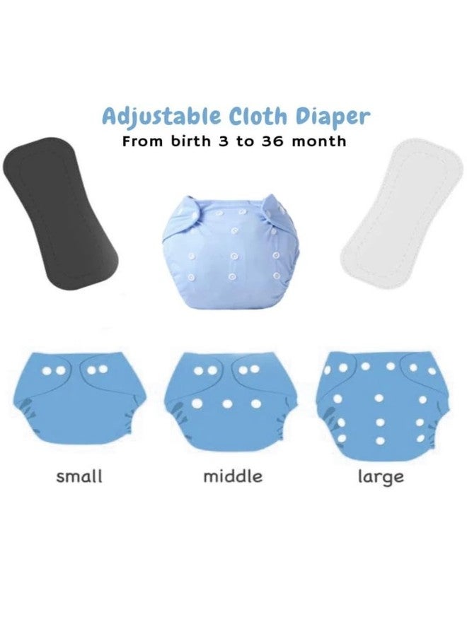Kogar Reuse Nappy Adjustable Reusable & washable Cloth Diaper with Super Absorbent Insert, 3-36 Months, 2-Pack (Pink & Gray) - Image 5
