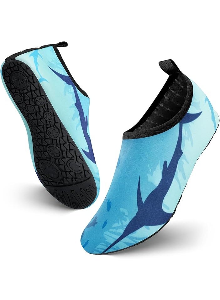رونق حذاء بحر مائي كاجوال ملون، مقاس 46-47، مثالي للسباحة والغطس والرياضات المائية، سريع الجفاف ومانع للانزلاق._ حذاء مائي ـ جزمه مائيه - حذاء رياضي مائي_ أدوات سباحه ـ اكسسوارات سباحه ـ العاب مائيه ـ مستلزمات سباحه - Image 1