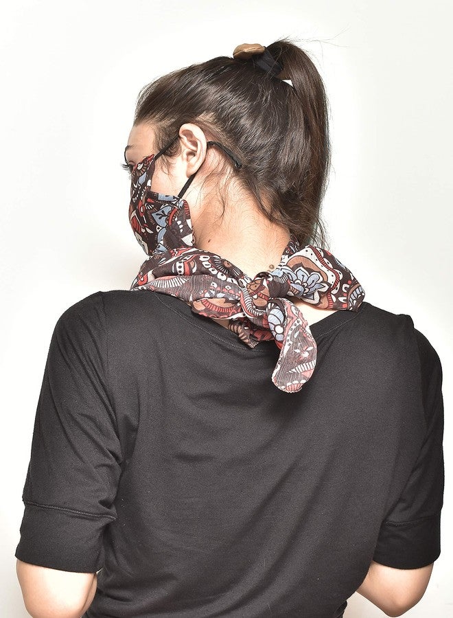Swayam Reusable 3-Layers Outdoor Protective Face Mask Com Scarf For Woman Pack of 1 - Image 4