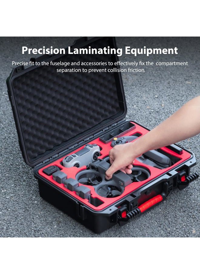 STARTRC Avata 2 Case,Waterproof Carrying Hard Case for DJI Avata 2 Fly More Combo with DJI Goggles 3/RC Motion 3/FPV Remote Controller 3,Battery Charging Hub,FPV Drone Accessories - Image 4