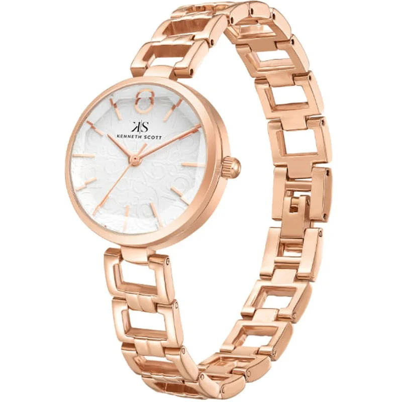 KENNETH SCOTT Women's Alloy Analog Watch K23514-RBKW - 28 mm