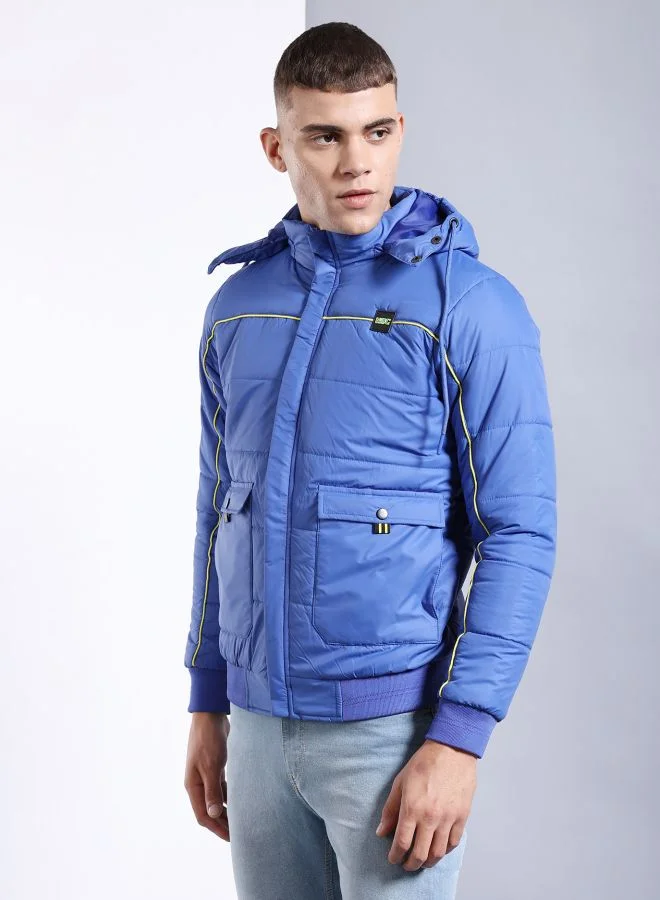 شركة المرآب الهندية Men Regular Fit Badges Bomber Jackets