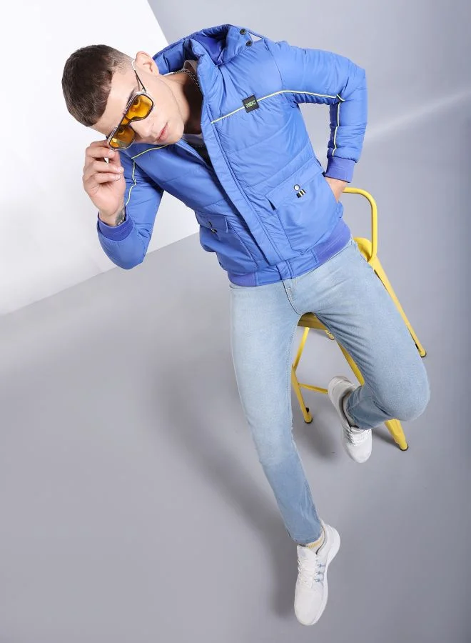 شركة المرآب الهندية Men Regular Fit Badges Bomber Jackets