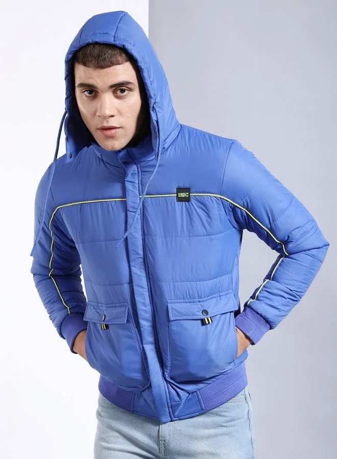 شركة المرآب الهندية Men Regular Fit Badges Bomber Jackets