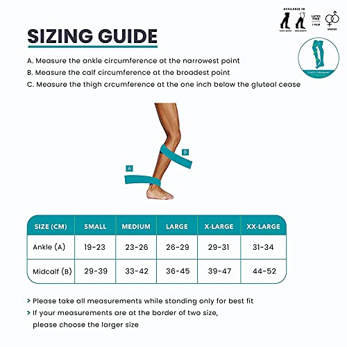 Sorgen Premiere Cotton Compression Stockings Men and Women | Below knee high pressure compression stockings - Image 4