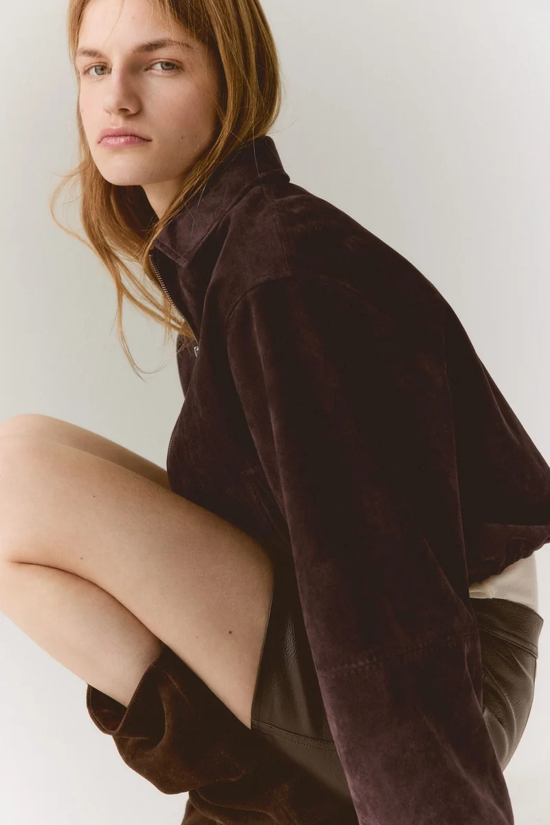 اتش اند ام جاكيت بياقة