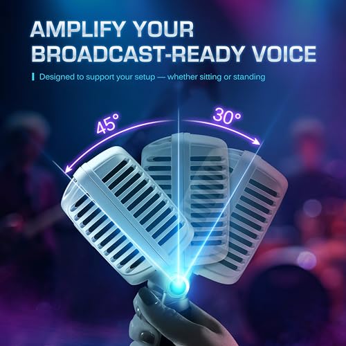 CAROL CLM-101 Professional Vintage Wired Microphone – Dynamic Supercardioid with Dual Microphone-Capsules for Singing, Karaoke, and Stage, Includes Mic, Storage Bag & Switch(Cable Not Included) -Black - Image 5