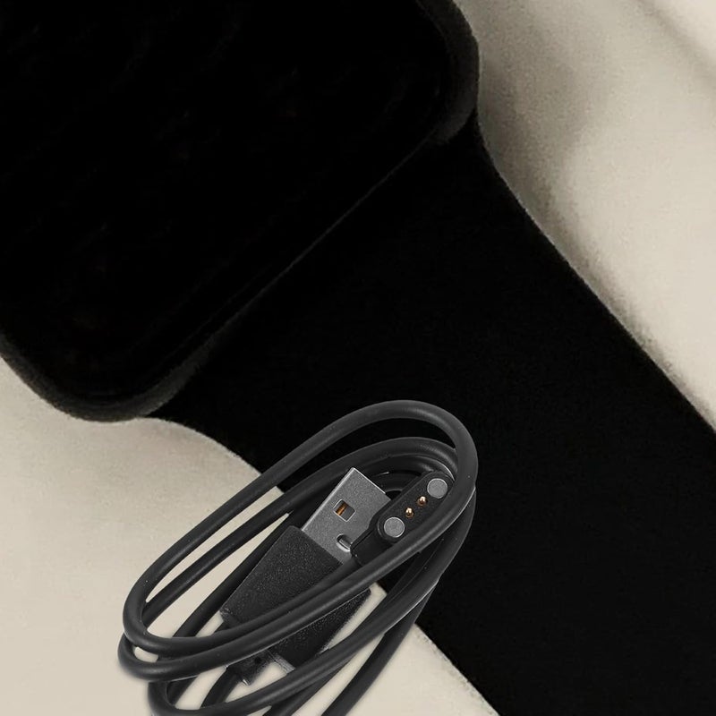 2pcs Magnetic Charging Cable USB Charger Wire for Smartwatch, Universal USB Charging Cord with Magnetic Connector, Replacement Cable for Smartwatch Accessories, Black - Image 4