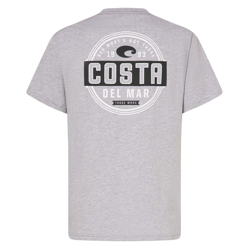 Costa Del Mar Mens Prado T-Shirt, Heather Gray, Large - Image 5