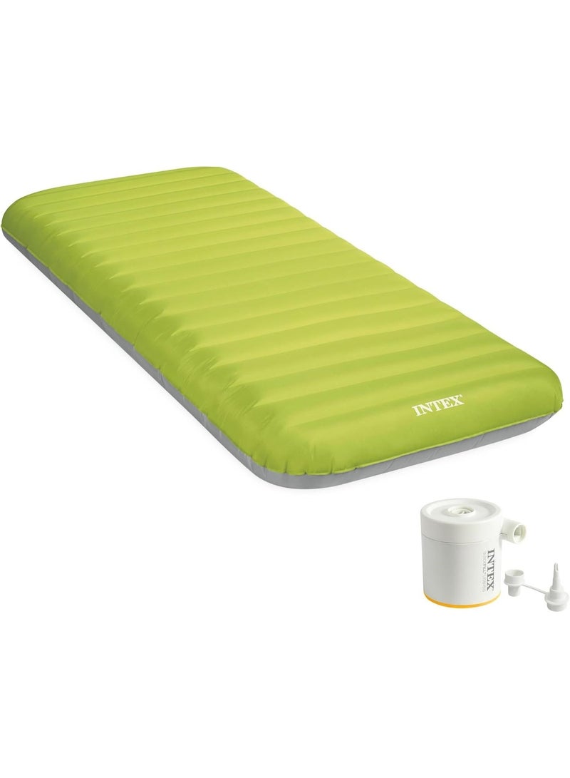 Intex Premaire Dura-Beam Camping Mat w/ USB150, Inflated Size: 76cm x 1.91m x 17cm (64097NP) - Image 1