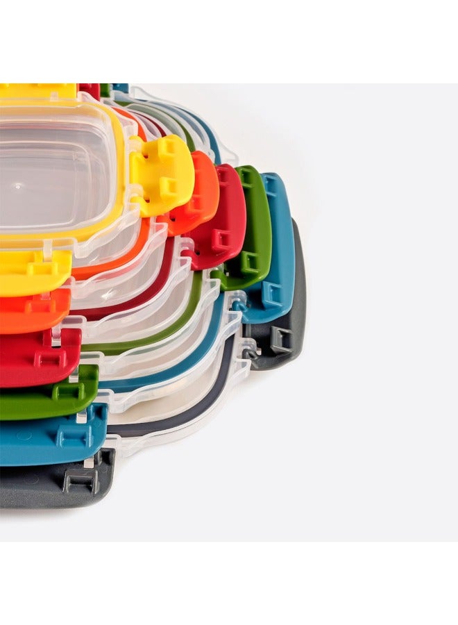 دنيا بلاستيك مجموعة حاويات تخزين الطعام في الثلاجة الأحمر ذات الشكل المربع3 قطع - مع غطاء محكم - خالية من مادة BPA - (900-1500-2400) ML مللي لتر - Image 2