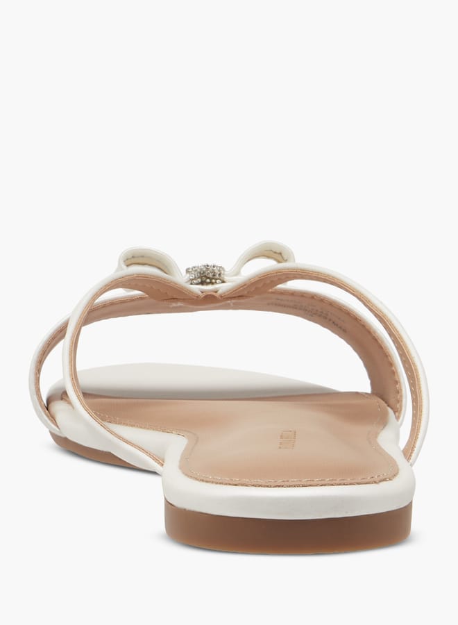 Flora Bella By Shoexpress Women Bow Accent Slip-On Sandals  - Image 5
