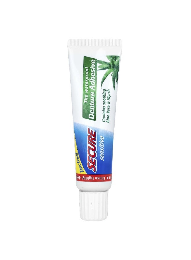 Secure Denture Secure Denture, The Waterproof Denture Adhesive, Sensitive, 1.4 oz (40 g)  - Image 1