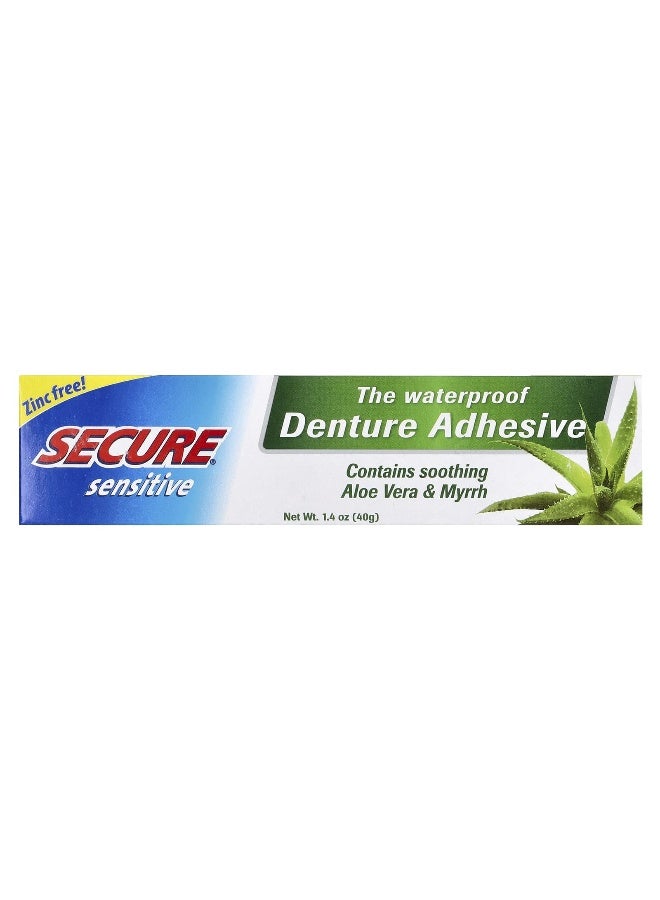 Secure Denture Secure Denture, The Waterproof Denture Adhesive, Sensitive, 1.4 oz (40 g)  - Image 2