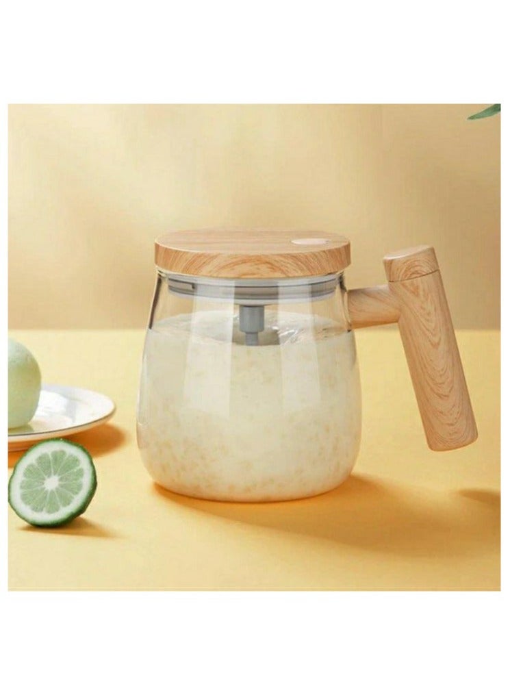 Denx Heat and Cold Resistant Electric Glass Mixing Cup – Easy One-Touch Operation, Rechargeable, and Effortless Cleaning for Coffee, Tea - Image 4