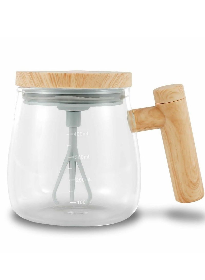 Denx Heat and Cold Resistant Electric Glass Mixing Cup – Easy One-Touch Operation, Rechargeable, and Effortless Cleaning for Coffee, Tea - Image 2