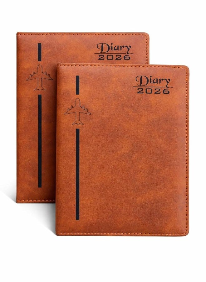 “A5 New Year Diary 2026 Pack of 2 - Blue and Coffee Color - Premium Hardcover Daily Planner for Office, School, Students, Professionals, Personal Use & Gift” - Image 2
