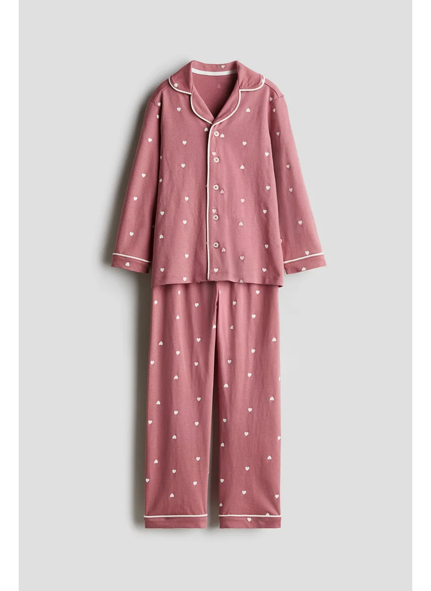 H&M Patterned Jersey Pyjamas