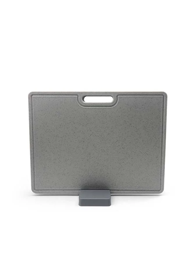 فيسمان Chopping Board Set for Kitchen, Set of 2 Cutting Boards  Easy To Clean with Grey Color 40x30cm
