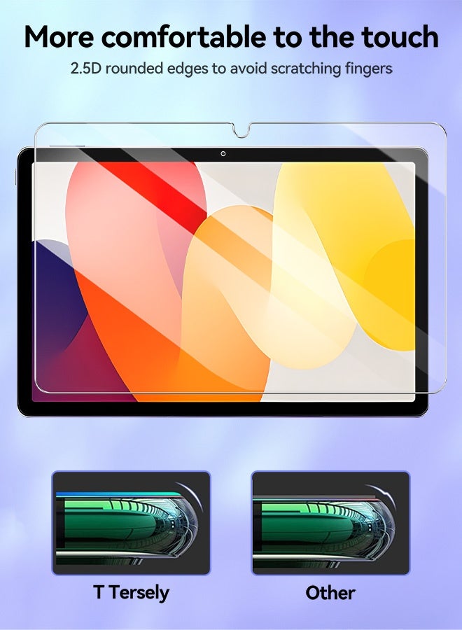Tersely [2 Pack] Screen protector for Xiaomi Redmi Pad SE 11 Inch, 9H Tempered Glass Screen Protector for Redmi Pad SE 11 Inch, Anti-Scratch, Fingerprint-proof - Image 5