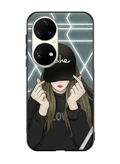 VR CREATIVE Protective Case Cover For Huawei P50 Pro She On Cap Design Multicolour  - Image 1