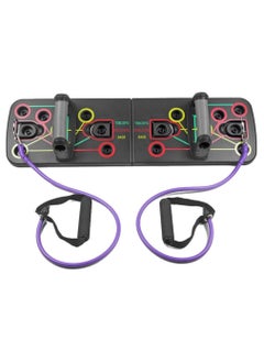 Push Up Rack Push-up Stand Board Gym Home Comprehensive Fitness Tool Exercise Sports Body Building Training Equipment with Pull Rope for Unisex