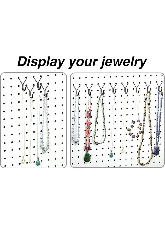 50pcs Stainless Steel Pegboard Hooks 50-Pack 1in J-Hook - Will Not Fall Out - Fits Any Peg Board - Multipurpose - Organize Necklaces, Jewelry, Retail Items, Keys, Craft or Supplies - Image 5