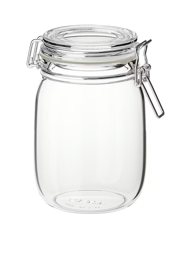 Jar with lid, clear glass1 l - Image 2
