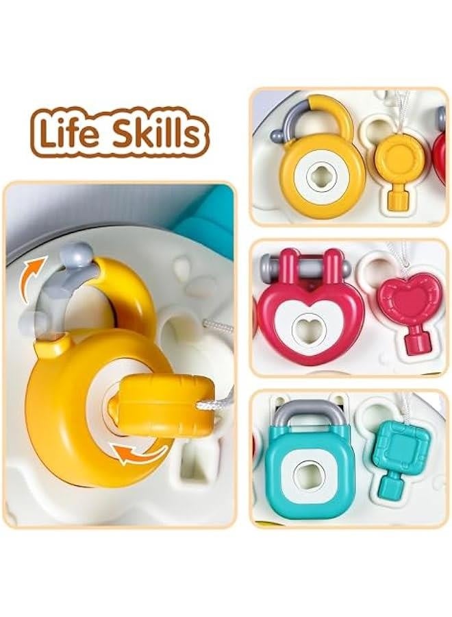 Toddler Busy Board Toys, Montessorri Baby Sensory Toy for 1 Year Old, Kids Fine Motor Skill Learning Activity Board W/Light Sound, Birthday Gift for 12 18 Month Infant 2 3 4 Yr Girl Boy - Image 4