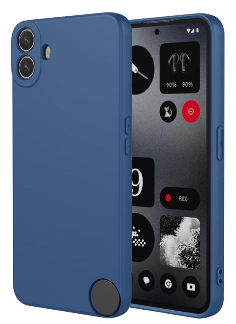 Case Compatible with Nothing CMF Phone 1 | Silky-Soft Liquid Silicone Cover | Anti-Scratch & Shockproof Protective Case | Flexible & Lightweight Design | Scratch-Resistant & Durable | Soft-Touch Grip | 6.7-Inch Blue