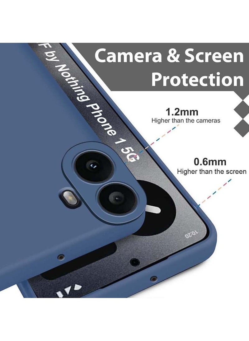 ELTRAZONE - Case Compatible with Nothing CMF Phone 1 | Silky-Soft Liquid Silicone Cover | Anti-Scratch & Shockproof Protective Case | Flexible & Lightweight Design | Scratch-Resistant & Durable | Soft-Touch Grip | 6.7-Inch Blue - Image 1