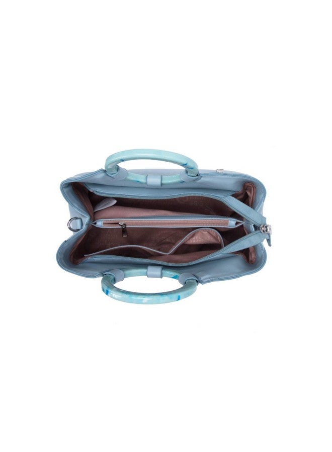 Caprese Spring/Summer 20 Women's Satchel (Blue) - Image 4