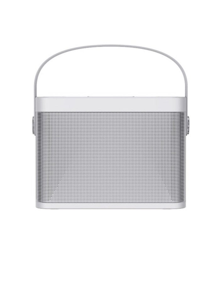 SU.YOSD - YS-219 Karaoke Machine with 2 Wireless Microphones Portable Speaker White - Image 1