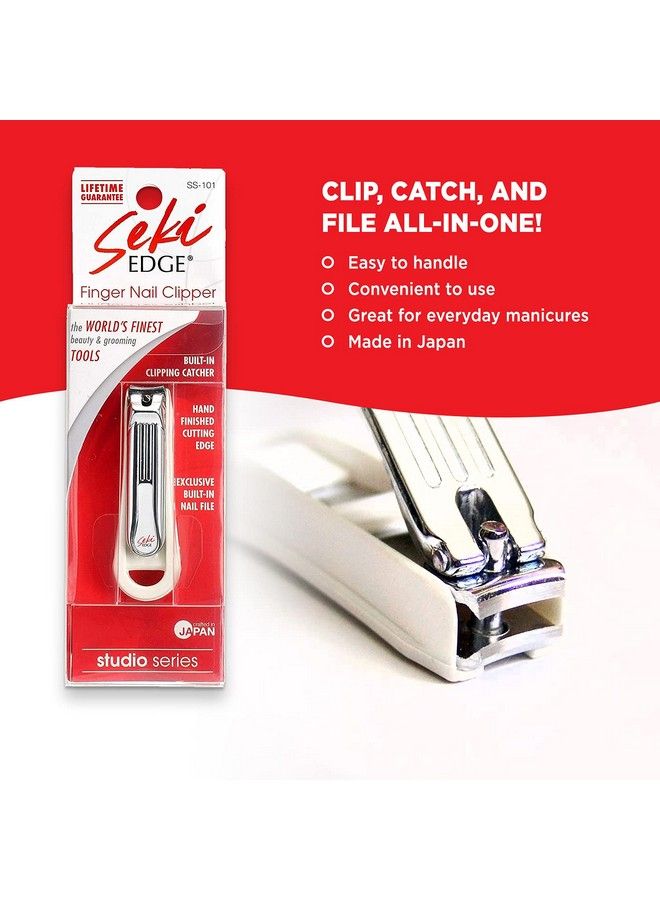 Seki Edge Deluxe Fingernail Clipper Wnail Catcher & Built In File (Ss101) - Image 5