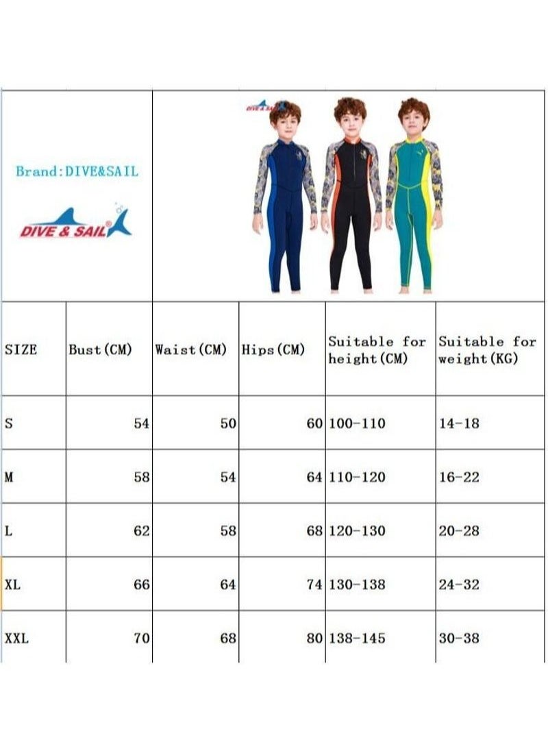 DIVE & SAIL Sun protection fast dry diving suit boys one-piece swimsuit  - Image 3