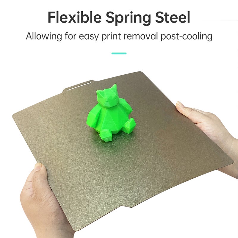 PEI Build Plate 3D Print Bed Double Side Textured PEI Surface Magnetic Spring Steel Flexible Platform Removable Build Surface Print Mat Compatible with Bambu Lab X1/X1C/X1E/P1P/P1S/A1 3D Printer - Image 3
