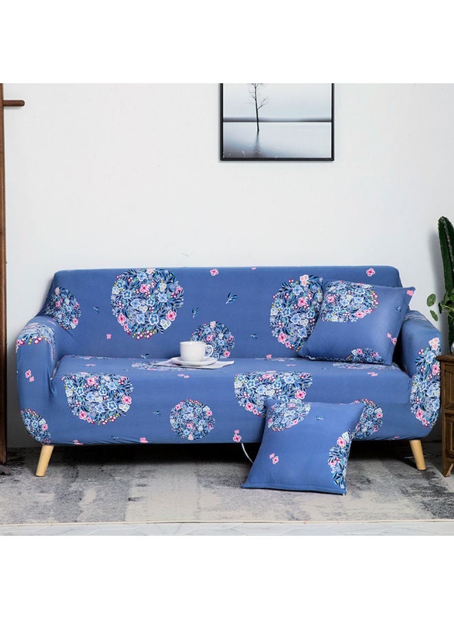 NIBEMINENT Three Seat Sofa Cover bule 190-230cm - Image 2