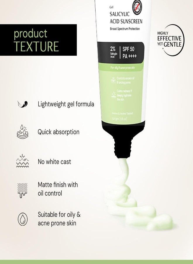 ديكونستركت واقي شمس Deconstruct بحمض الساليسيليك 2%، عامل حماية SPF 50 PA++++ | واقي شمس للبشرة المعرضة لحب الشباب، والدهنية، والجافة، والمختلطة | يفتح المسام | يتحكم في الإفرازات الدهنية الزائدة | لمسة نهائية مطفية | خفيف الوزن، سريع الامتصاص | للبشرة الدهنية والمعرضة لحب الشباب | للرجال والنساء 50 غرام - Image 3