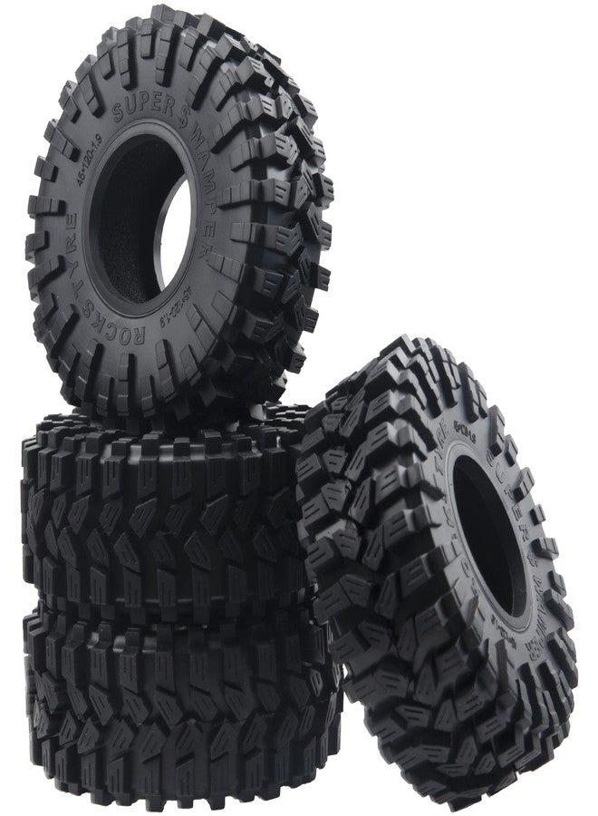 Vgoohobby 1.9 Crawler Tires 4.72" OD Rubber Tires Fit 1.9" Beadlock Wheel Rims Compatible with Traxxas TRX-4 SCX10 90047 SCX10 III AXI03007 CC01 1/10 RC Crawler - Image 1