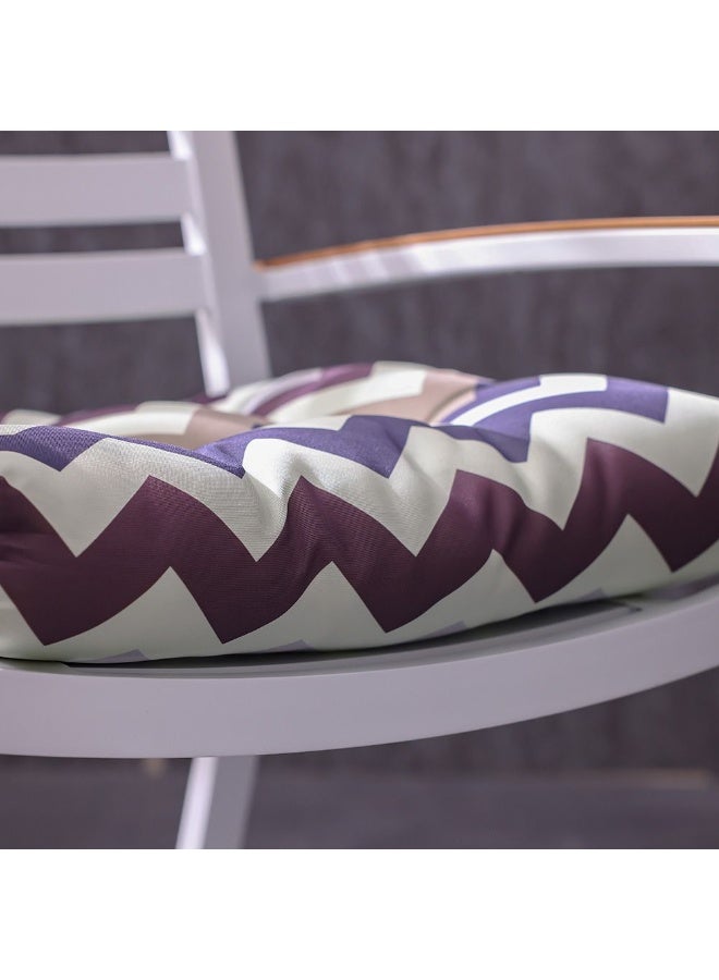 DANUBE HOME Swazi Outdoor Curve Seat Cushion 48x48x5cm - Stylish Polyester Garden Accessory, Easy to Use, Ideal for Patios and Outdoor Seating - Image 3