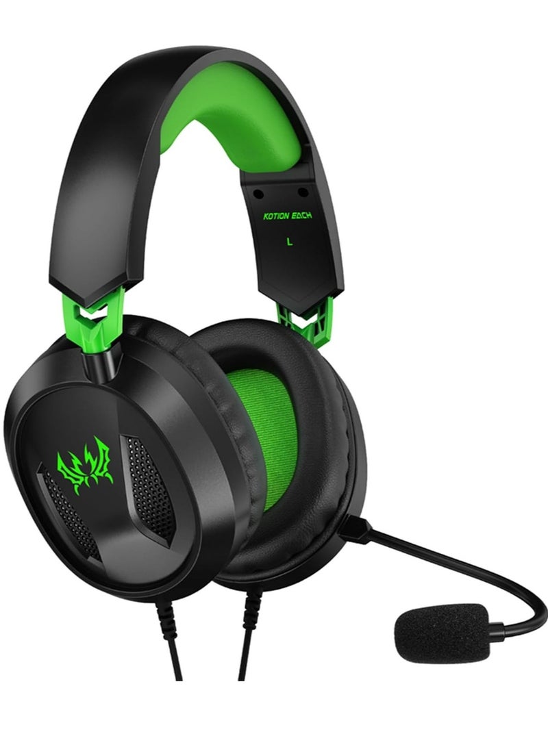 G3100 3.5mm Wired Gaming Headset – Over-Ear Headphones with Omni-Directional Microphone and Memory Foam Ear Cushions for PS5, PS4, Laptop, Tablet, and Mobile Phones  - Image 1