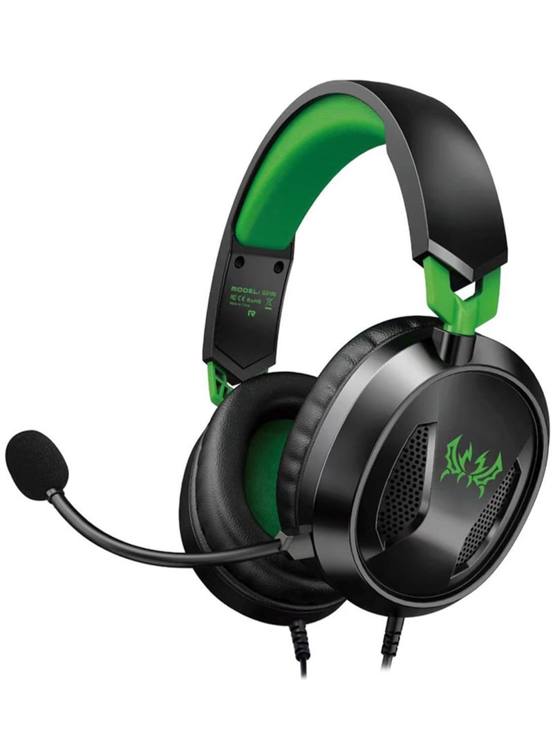 G3100 3.5mm Wired Gaming Headset – Over-Ear Headphones with Omni-Directional Microphone and Memory Foam Ear Cushions for PS5, PS4, Laptop, Tablet, and Mobile Phones  - Image 2