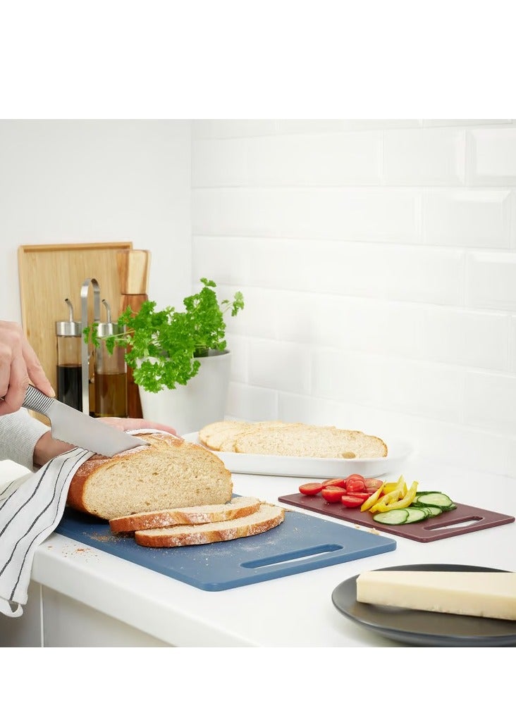 آيكيا فراكتا لوح تقطيع، مجموعة من قطعتين، أزرق داكن/أحمر - Image 2