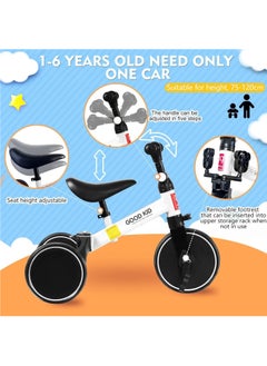 llwoo 4-in-1 Toddler Balance Bike & Tricycle – Adjustable Seat, Indoor & Outdoor Ride-On Toy for Kids 1-4 Years – Ideal First Birthday Gift for Boys & Girls  - Image 3