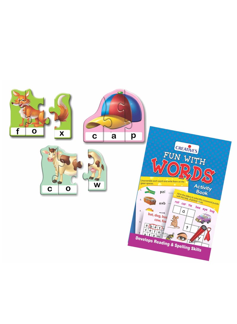 Creative's - Creative's Fun with Words | 3 Letter Words| Develops Reading & Spelling Skills | Learning Games | Pre-School Games | Home Learning Game | Educational Games | Creative's Pre-School Series |Ages 4 & up - Image 1