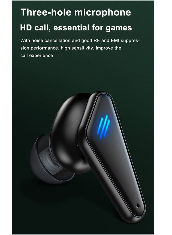 Generic - Wireless bluetooth headset gaming gaming headset single and binaural music gaming low latency TWS Bluetooth 5.0 headset wireless earbuds true wireless compatible apple Suitable for Android and other s - Image 1