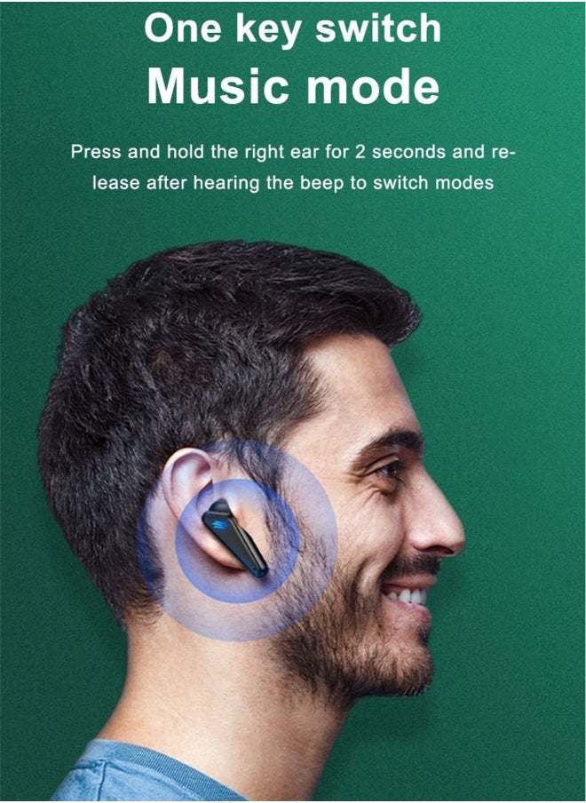 Generic - Wireless bluetooth headset gaming gaming headset single and binaural music gaming low latency TWS Bluetooth 5.0 headset wireless earbuds true wireless compatible apple Suitable for Android and other s - Image 1